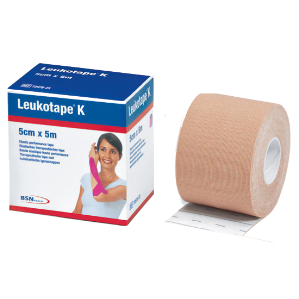 Leukotape K Adhesive Elastic Bandage 5 x5cm Beige