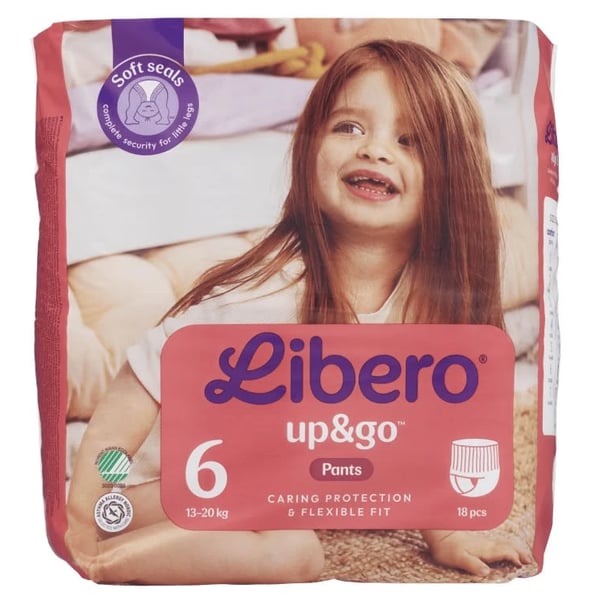 Libero Up & Go Diapers 6 (13-20 kg) x18