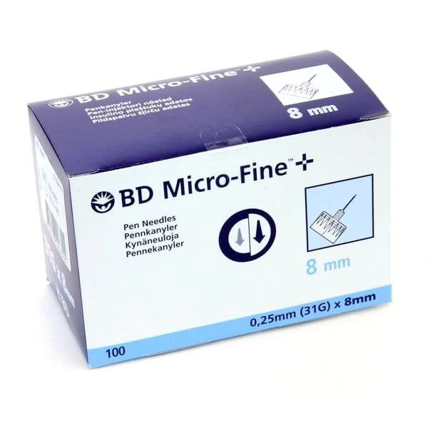 BD Micro Fine+ Needles Pen 8mm Universal