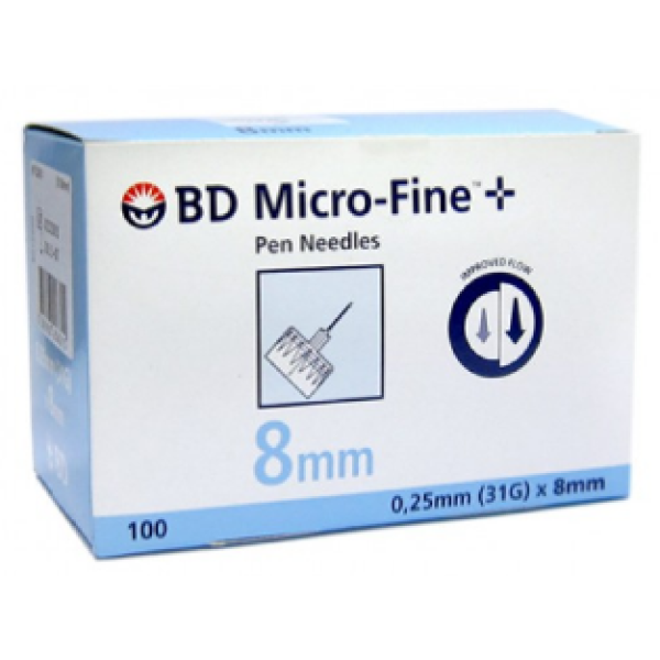 BD Micro Fine+ Pen Needles 8mm Universal