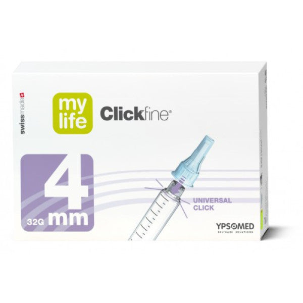 Clickfine Pen Needles 4mm x32G x100