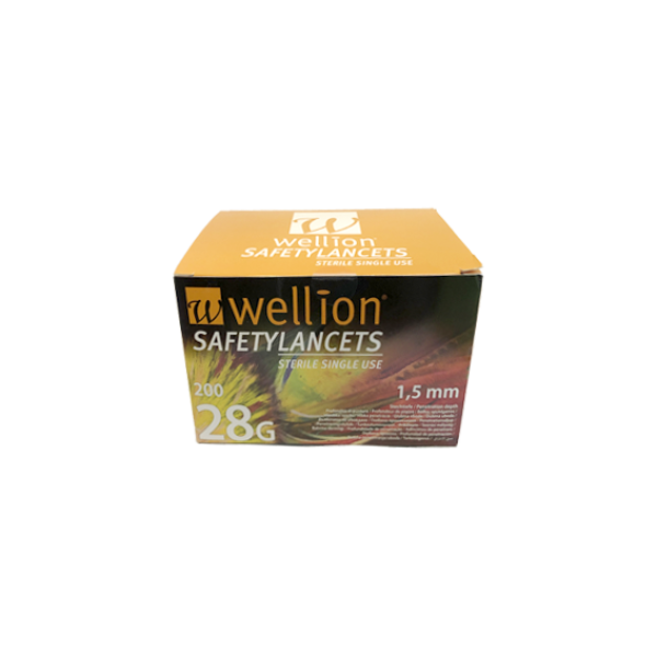 Wellion Plus Safety Lancets 28g x200