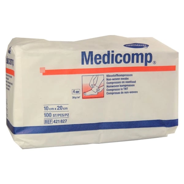 Medicomp Compresses - 10x20cm x 100 Units