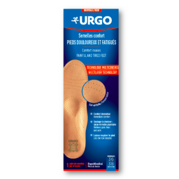 Urgo Comfort Insoles 36-38