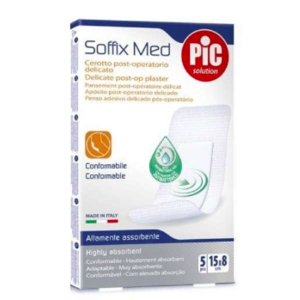 Pic Solution Soffix Med Post-Operative Dressings 15cmx8 x5