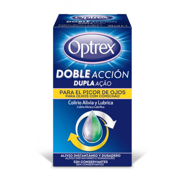 Optrex Double Action Eye Drops for Itchy Eyes 10ml