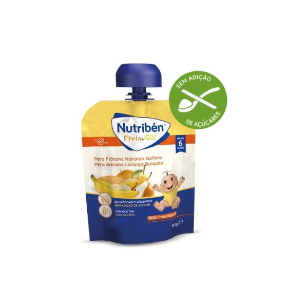 Nutribén Fruit & Go Pear Banana Orange Biscuit 6M 90g