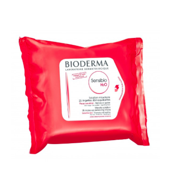 Biodema Sensibio H2O Make-up Removing Wipes x25