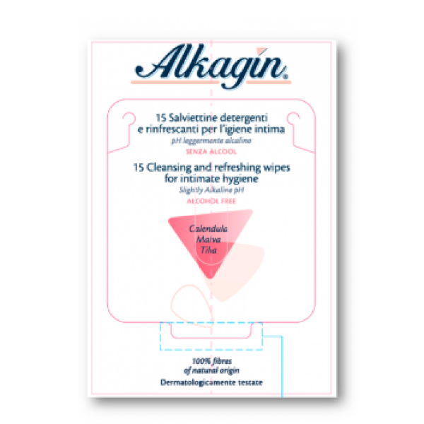 Alkagin Intimate Hygiene Wipes x15