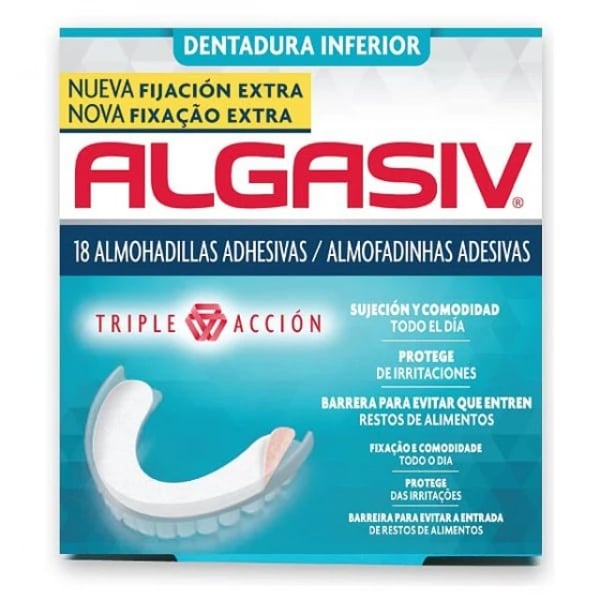 Algasiv Adhesive Pads for Lower Dentures with 12 Units Offer