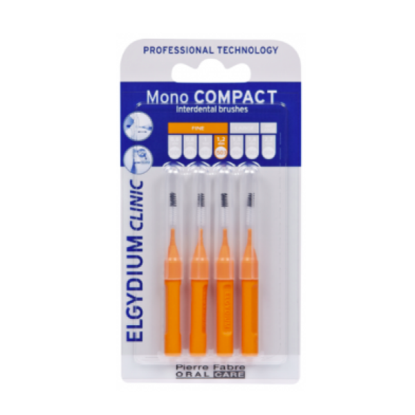 Elgydium Clinic Mono Compact Orange Brush x4