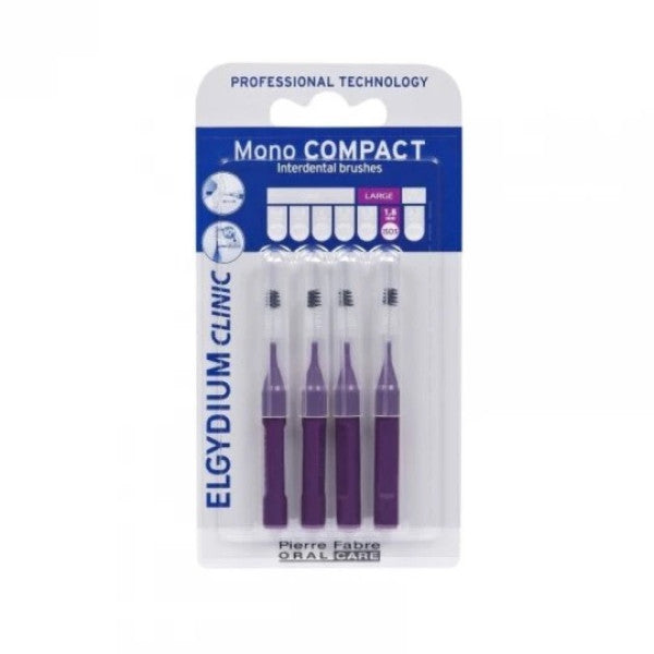 Elgydium Clinic Mono Compact Purple Brushes x4