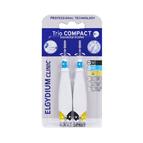 Elgydium Clinic Trio Compact (ISO 0/1/2) - Brushes X2