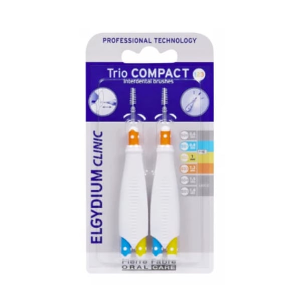 Elgydium Clinic Trio Compact Brush (ISO 1/2/3) - Brushes X2