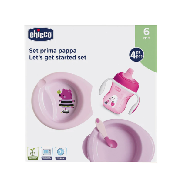 Chicco Papa Set 6M+ Pink