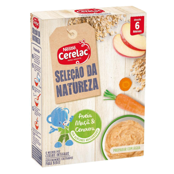 Nestlé Cerelac Whole Cereals Oats, Apple and Carrot 6M+ 240g