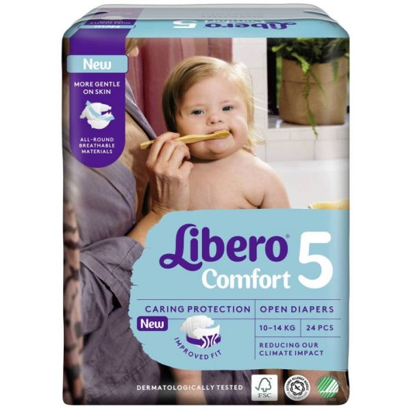 Libero Comfort Diapers 5 (10-14Kg) x24