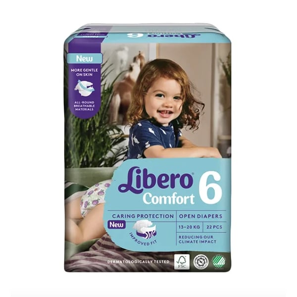 Libero Comfort Diapers 6 (13-20Kg) x22