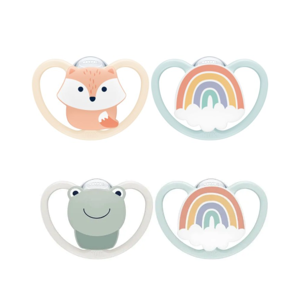 Nuk Space Silicone Pacifier T1 0-6m x2
