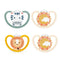 Nuk Space T2 Silicone Pacifier 6-18m x2