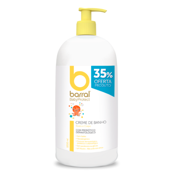 Barral BabyProtect Bath Cream W/Offer 35% Product 1L