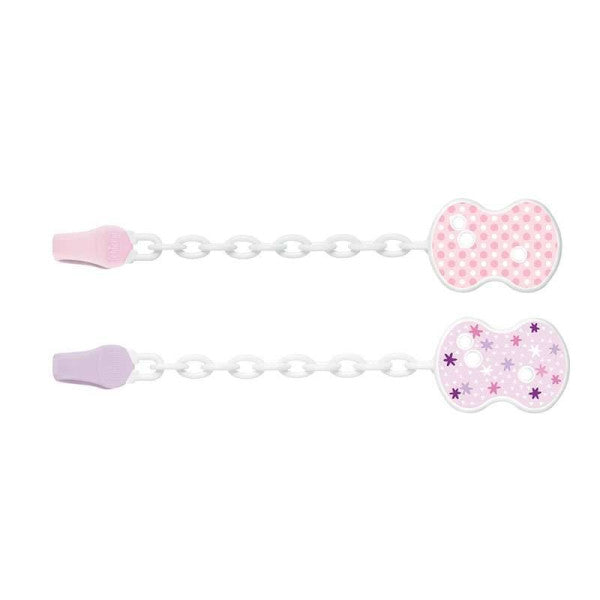 Chicco Clip with Pink Chain