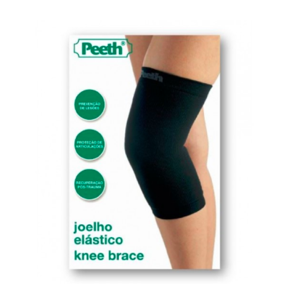 Peeth Elastic Knee Pad N371 Black Size 4 L