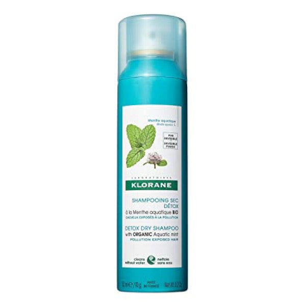 Klorane Detox Dry Shampoo with Organic Aquatic Mint 150ml