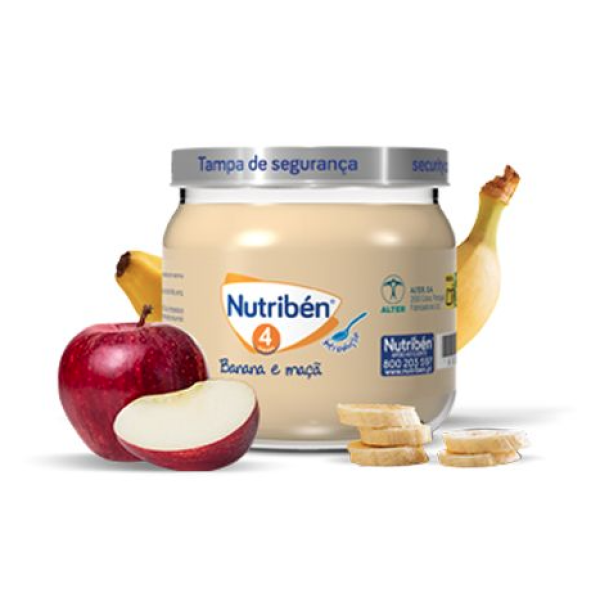 Nutribén Jar 4M Banana and Apple 120G