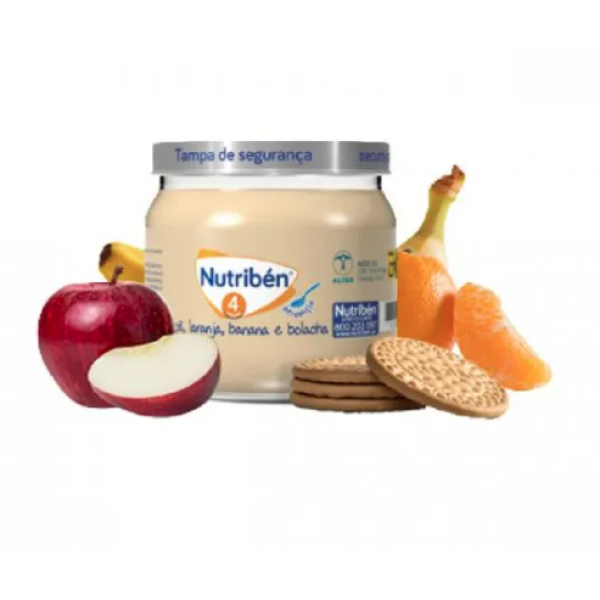 Nutribén Jar 4M Apple Orange Banana and Biscuit 120G