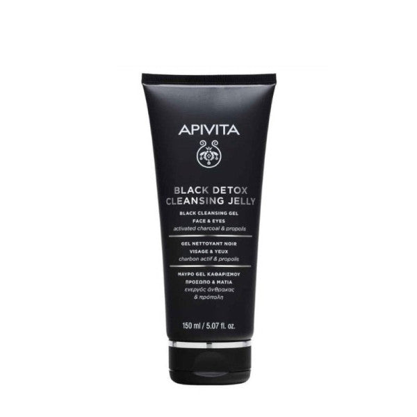 Apivita Black Cleansing Gel - Face & Eyes 150ml