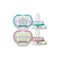 Philips Avent Ultra Air Night Silicone Pacifier 0-6M Girl x2