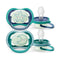 Philips Avent Ultra Air Night Silicone Pacifier 6-18M Boy x2