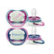 Philips Avent Ultra Air Night Silicone Pacifier 6-18M Girl x2
