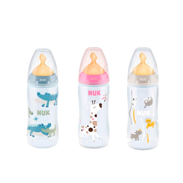 Nuk First Choice Latex Bottle With Temperature Indicator 300ml 6-18M
