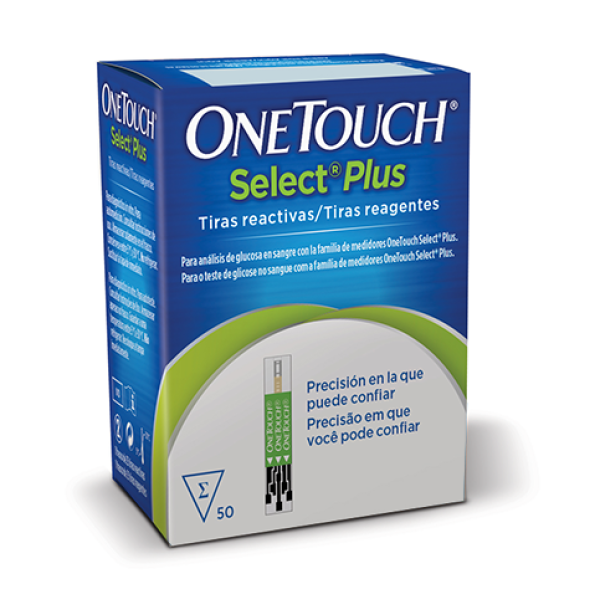 OneTouch Select Plus Blood Glucose Strips X50