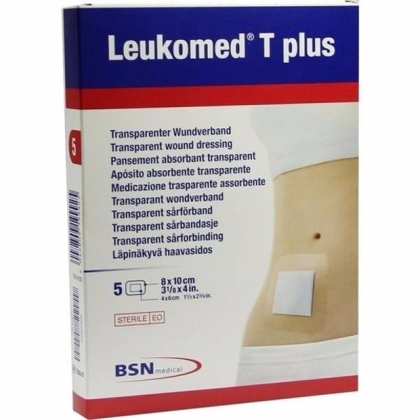 Leukomed T Plus Absorbent Dressing 8x15cm x5