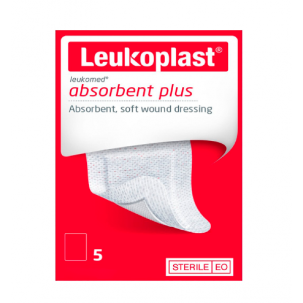 Leukoplast Absorbent Plus 8x10cm x5