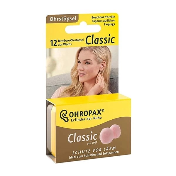 Ohropax Classic Wax Earplugs X12
