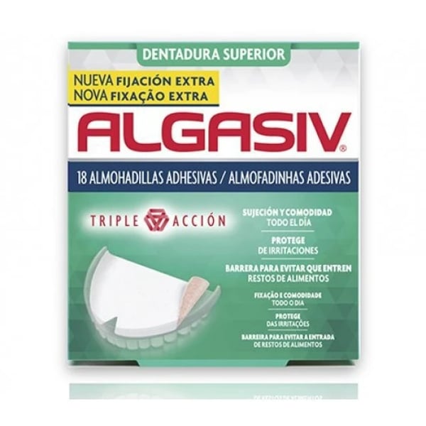 Adhesive Pads Algasiv Superior Denture x18