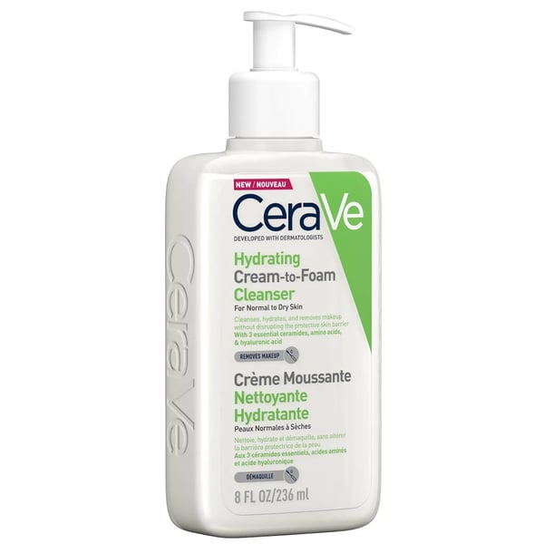 CeraVe Hydrating Cream-to-Foam - Moisturizing Foaming Cream 236ml