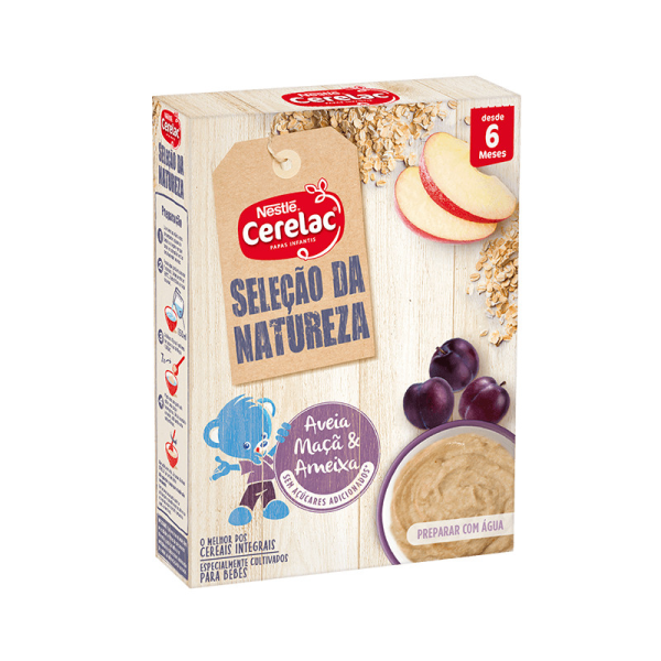 Nestlé Cerelac Dairy Porridge Oat Apple Plum 240G 6M+