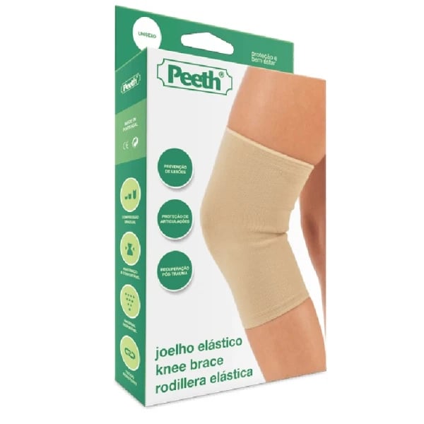 Peeth N300 Elastic Knee Pad Beige Size 5 XL