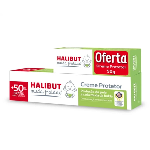 Halibut Diaper Changing Protective Cream 150G with 50% Offer + Protective Cream 50G
