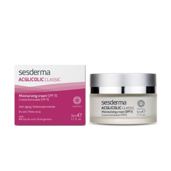 Sesderma Acglicolic Classic Moisturizing Cream SPF 15 50ml