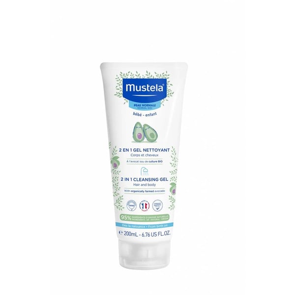 Mustela Bebé 2 in 1 Hair/Body Cleansing Gel 200ml