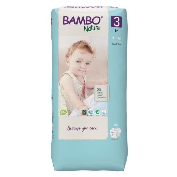 Bambo Nature 3M Diapers (4-8Kg)