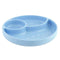 Chicco Silicone Plate with Blue Dividers 12M+
