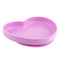 Chicco Silicone Heart Plate with Suction Cup Pink 9M+