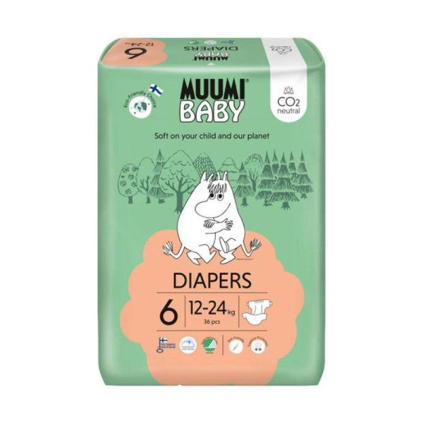 Muumi Baby Diapers Diapers 6 (12-24 Kg) x36